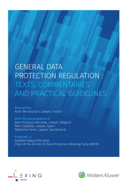GDPR - General Data Protection Regulation GDPR - General Data Protection Regulation
